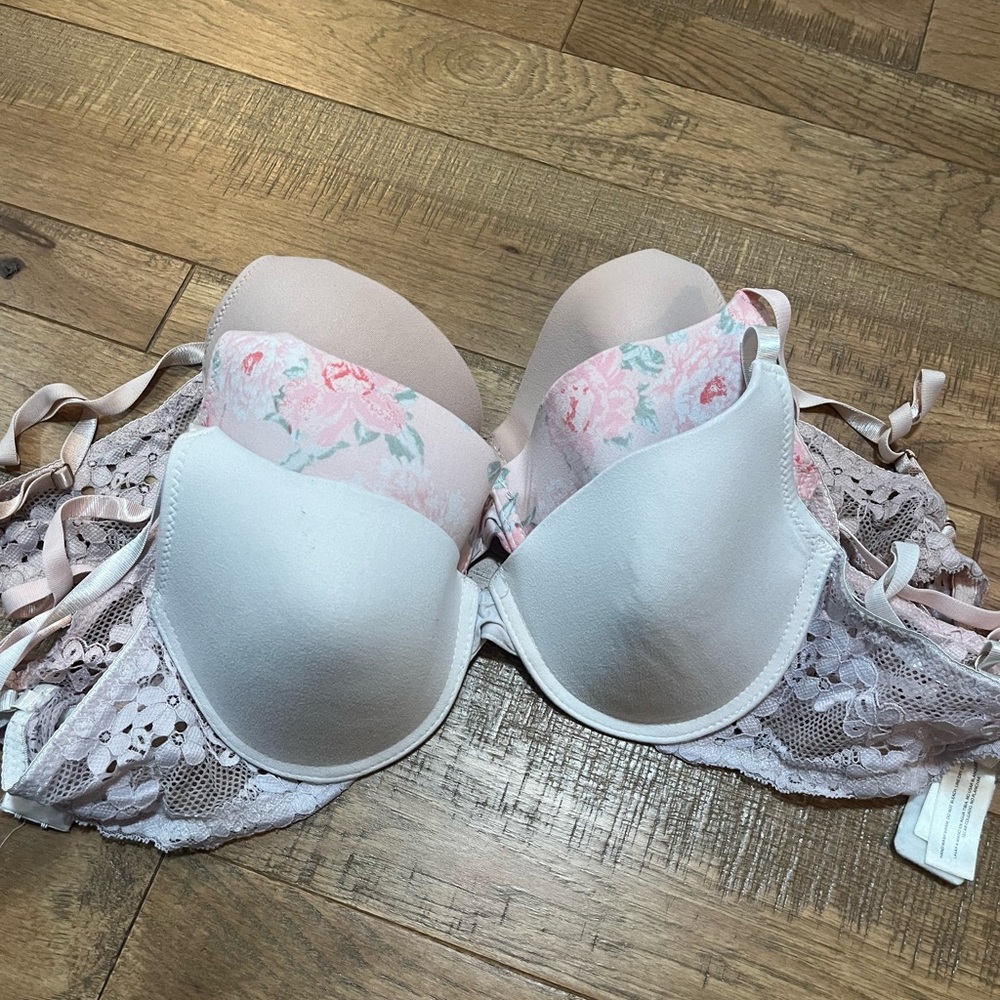36B Lace Push-up Bra Set
